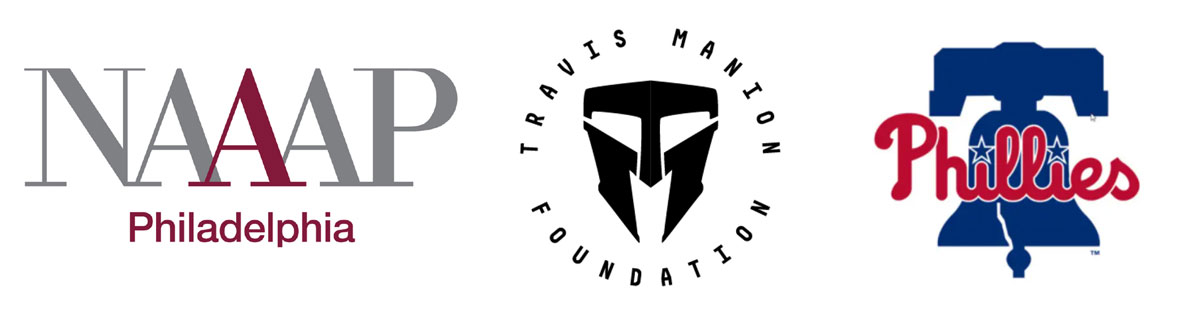 logos for naaap philadelphia, travis manion foundation and phillies