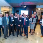 event attendees standing
