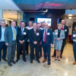 event attendees standing