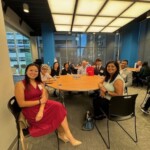 people sitting at a round table