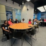 people sitting at a round table