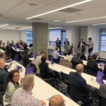 people watching a presentation