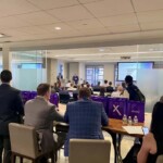 people watching a presentation