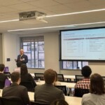 people watching a presentation